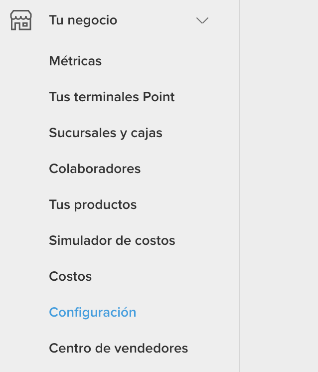 Mercado Pago: Negocio y Configuración